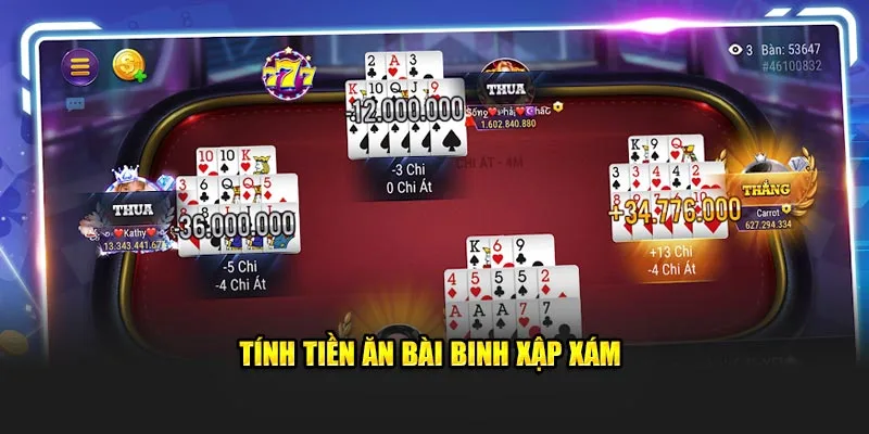 Tính tiền ăn bài binh xập xám